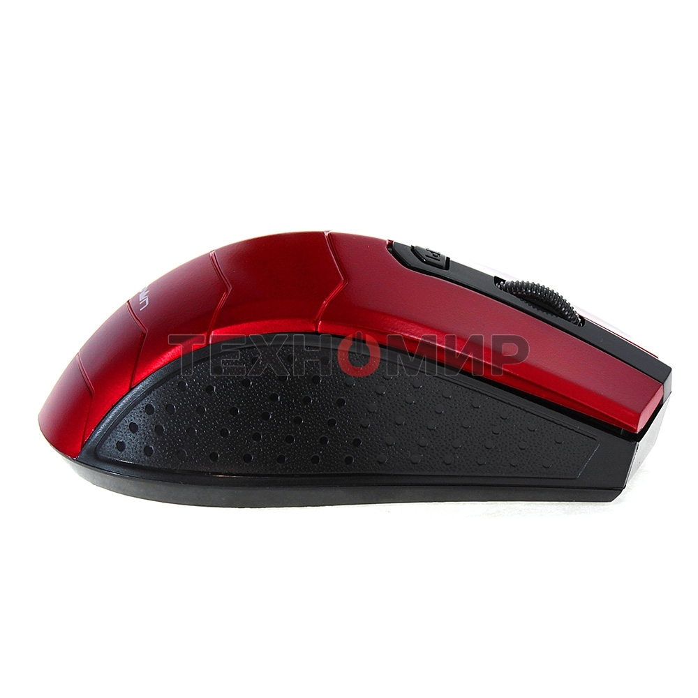 Мышь беспроводная Crown CMM-934W красный/черный, 1200 dpi, радиоканал, USB, кнопки - 4