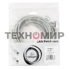 Патч-корд FTP Cablexpert cat.6, 3м, литой, многожильный, серый