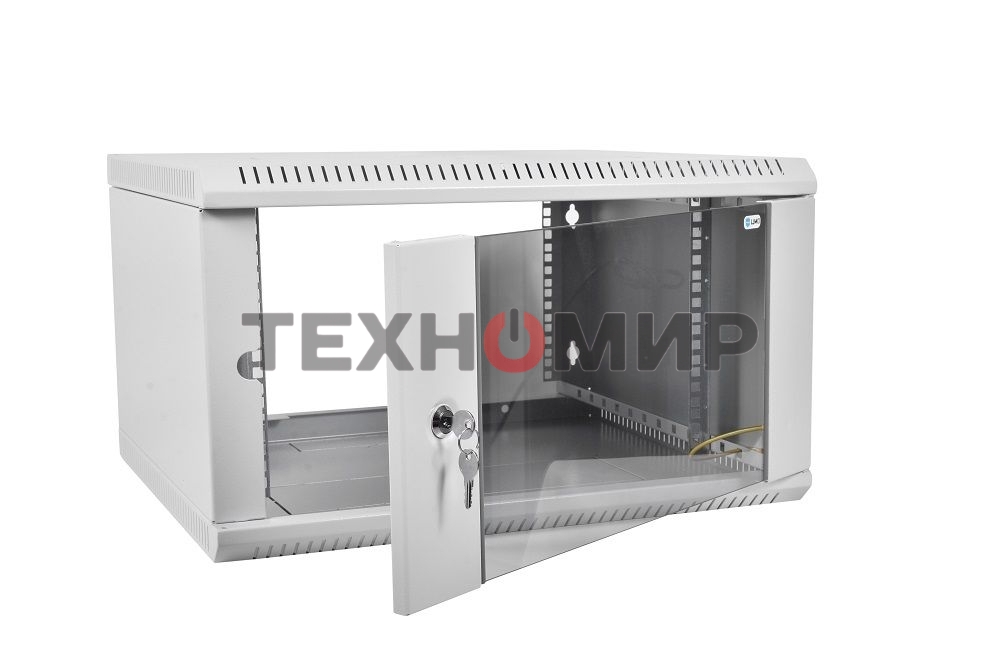 Шкаф телеком. настенный разборный 15U (600х350) дверь стекло (ШРН-Э-15.350) (1 коробка)