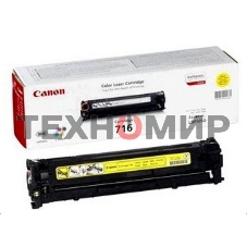 Картридж лазерный Canon Cartridge 716Y (1977B002) желтый (1500 стр.) для Canon LBP-5050/5050N