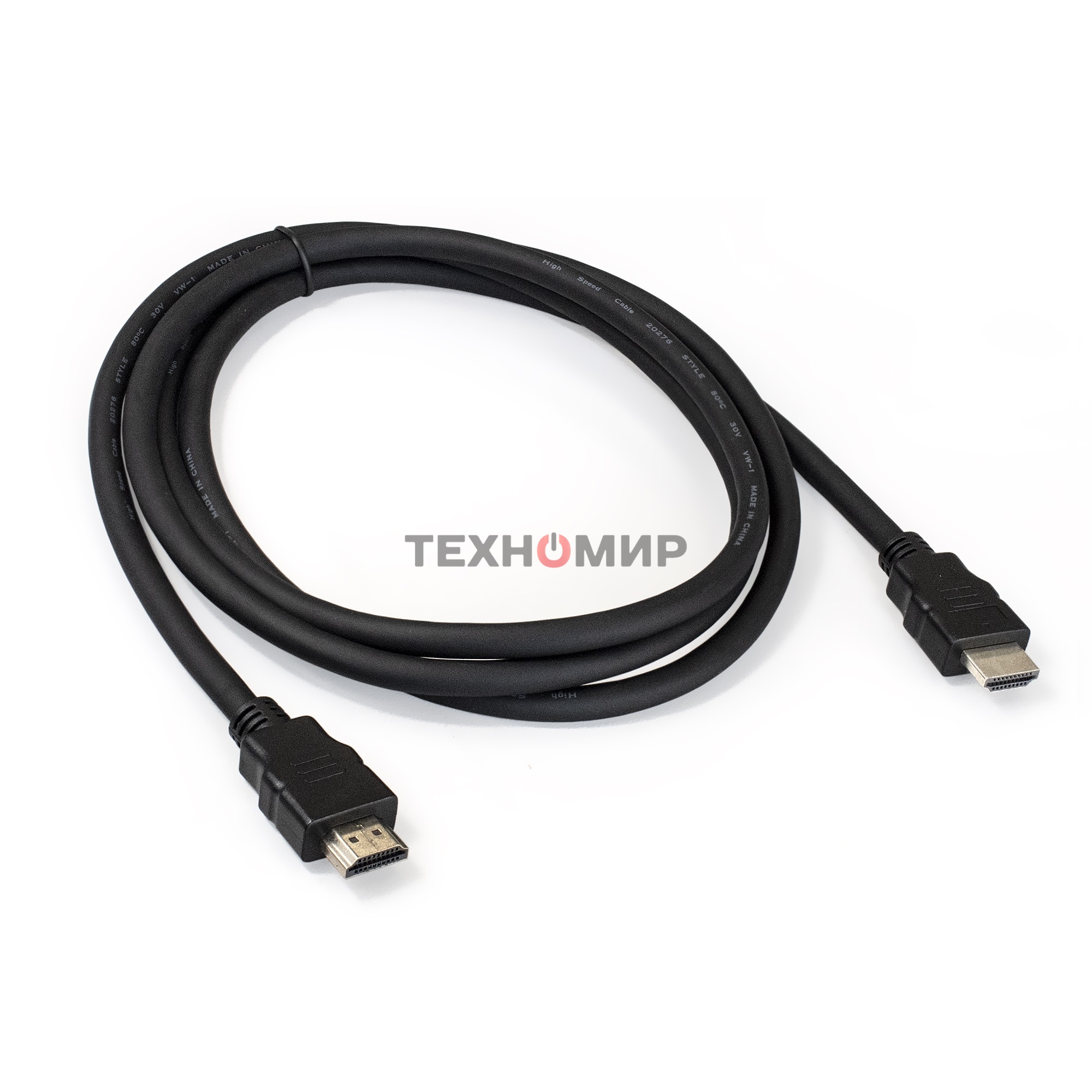 Кабель HDMI ExeGate EX287730RUS EX-CC-HDMI2-1.8 (19M/19M, v2.0, 1,8м, 4K UHD, Ethernet, позолоченные контакты)