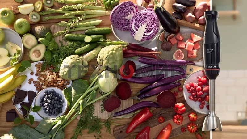 Блендер погружной Bosch MSM4B621, 1000 Вт, черный