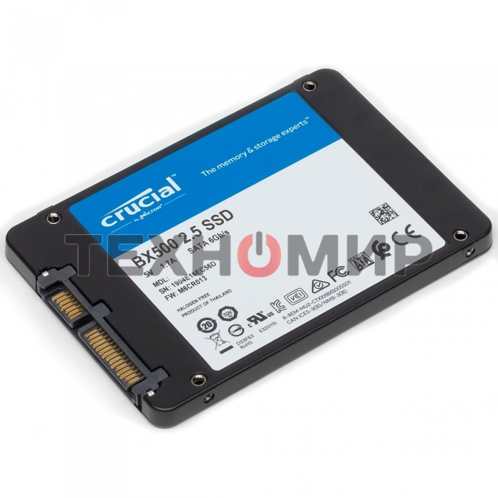 Накопитель SSD Crucial BX500, 240Gb, 2.5