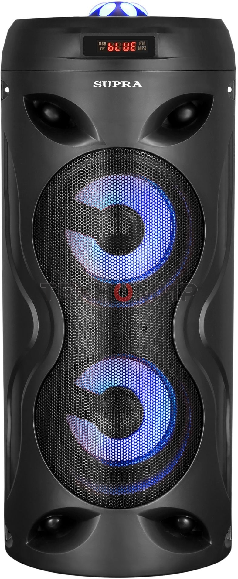 Акустическая система SUPRA SMB-330, 20Вт, с караоке, Bluetooth, FM, USB, черный