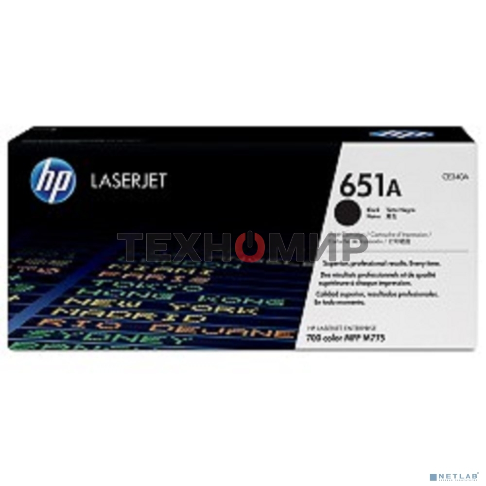 Картридж лазерный HP CE340A 651A черный для LaserJet 700 Color MFP 775 13500 стр.