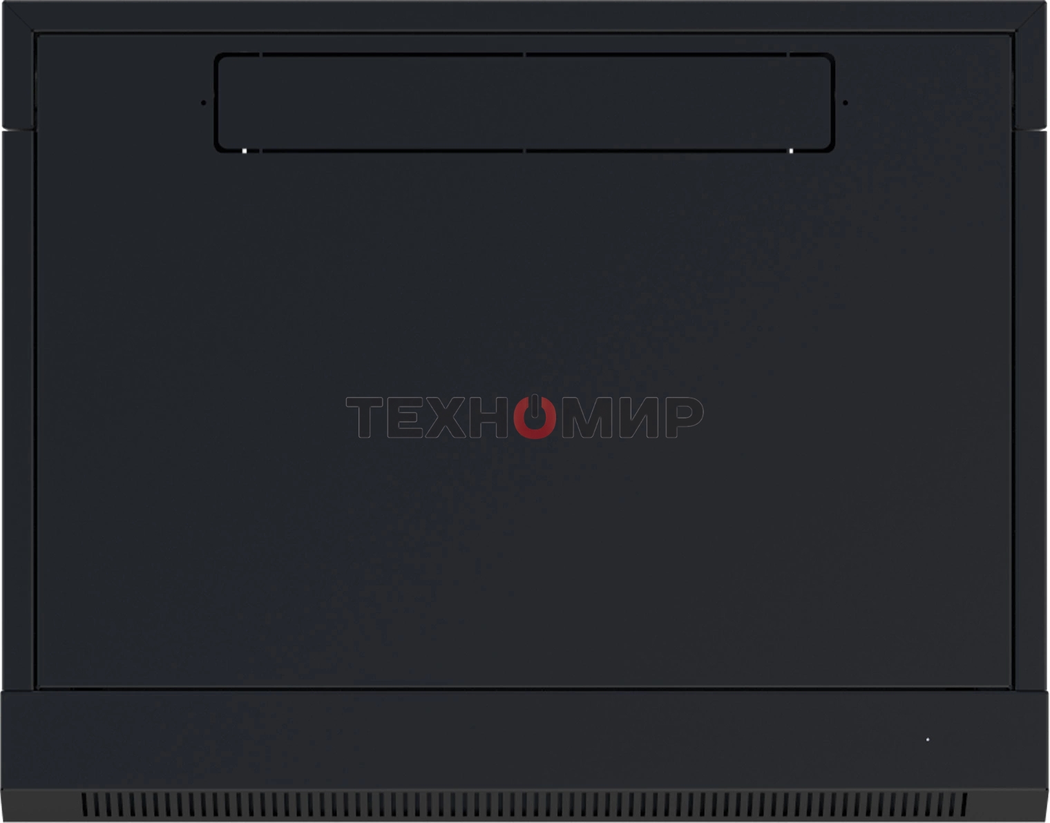 Шкаф коммутационный NTSS (NTSS-W6U6060GS-BL) настенный 6U 570x600 мм пер. дв. стекл 60 кг черный 19.5 кг