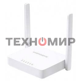 Маршрутизатор Mercusys MW305R Wi-Fi роутер 300 Мбит/с 2,4 ГГц, 1 порт WAN 10/100 Мбит/с + 4 порта LAN 10/100 Мбит/с, 2 фиксированные антенны