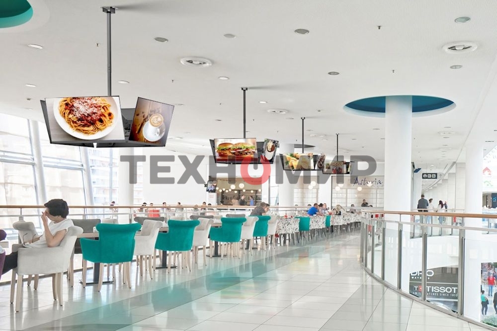 Потолочный кронштейн ONKRON CPRO2L-4 для 4 телевизоров 32”- 55