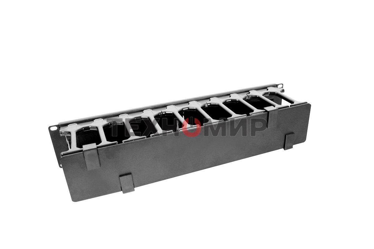 Органайзер кабельный горизонтальный с пластиковыми пальцами 19