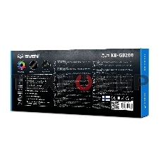 Клавиатура Sven KB-G8200 проводная, USB Type-A, чёрный