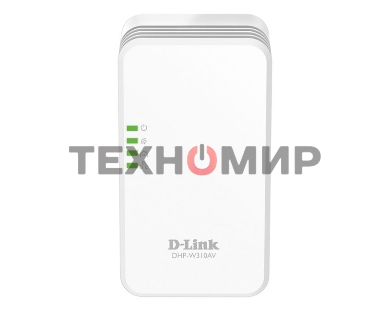 Беспроводной PowerLine-адаптер D-Link DHP-W310AV N300 с поддержкой HomePlug AV