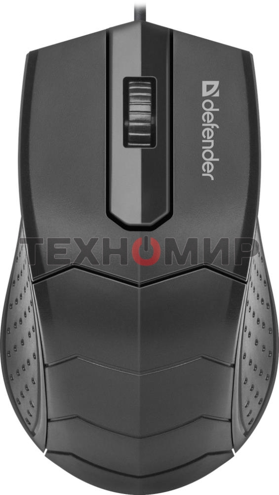 Мышь проводная Defender HIT MB-530 черный, 1000 dpi, USB, кнопки - 3