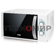 Микроволновая печь BBK 20MWS-711M/WS C белый/серебристый, 20 л, 700 Вт, переключатели - поворотный механизм