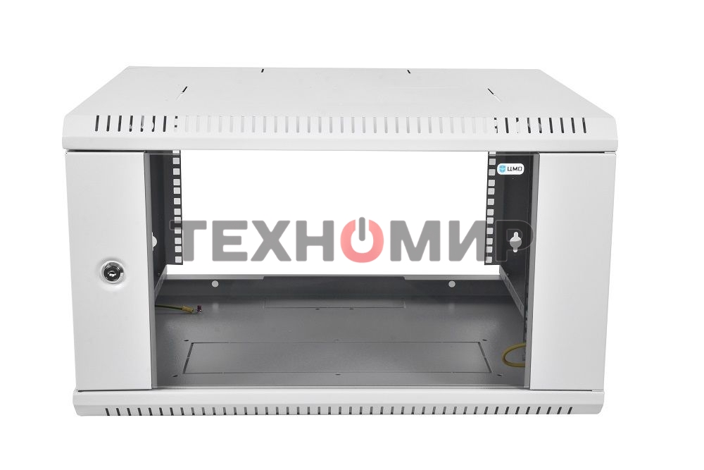 Шкаф телеком. настенный разборный 15U (600х350) дверь стекло (ШРН-Э-15.350) (1 коробка)