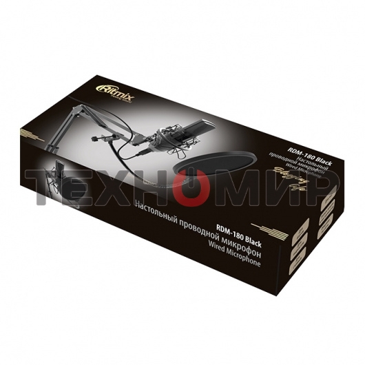 Микрофон Ritmix RDM-180 черный