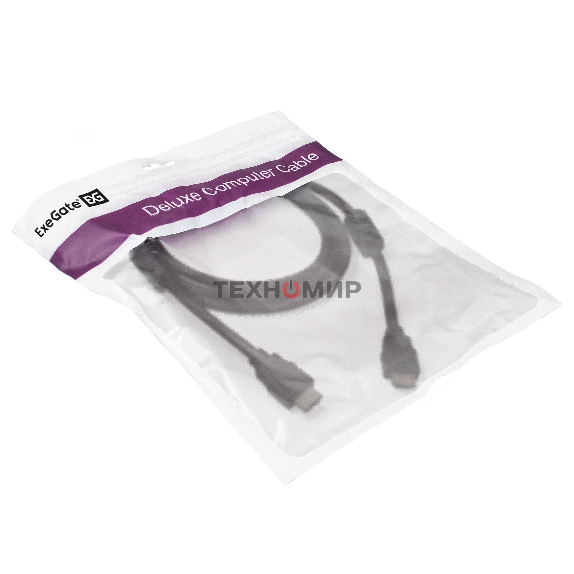 Кабель HDMI Exegate EX287723RUS EX-CC-HDMI2-1.8F (19M/19M, v2.0, 1,8м, 4K UHD, Ethernet, ферритовые кольца, позолоченные контакты)