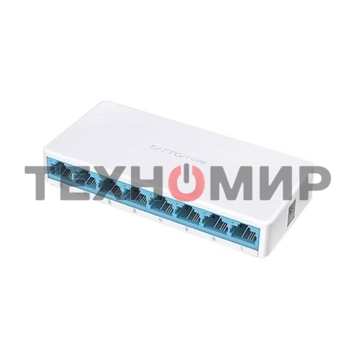 Коммутатор Mercusys MS108, 8 портов Ethernet 100 Мбит/с