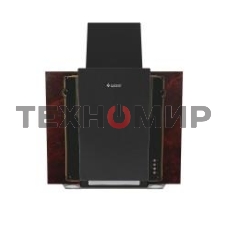 Вытяжка наклонная Gefest ВО 3603 К55 черный/красный мрамор, 60 см, 550 куб. м/ч, 76 дБ