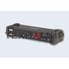 Переключатель KVM ATEN CS1784A-AT-G KVM+Audio+USB 2.0, 1 user USB+DVI => 4 cpu USB+DVI, со шнурами USB 4х1.8м., 2560x1600 60Hz DVI-D Dual Link/2048x