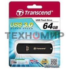 Флешка USB Transcend JetFlash 700 (TS64GJF700), 64Gb, USB 3.0, R/W 70/20, черный