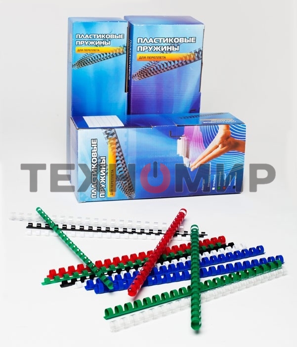 Пружины для переплета пластиковые Office Kit 16 мм (на 111-130 листов) белый (100 шт) (BP2051)
