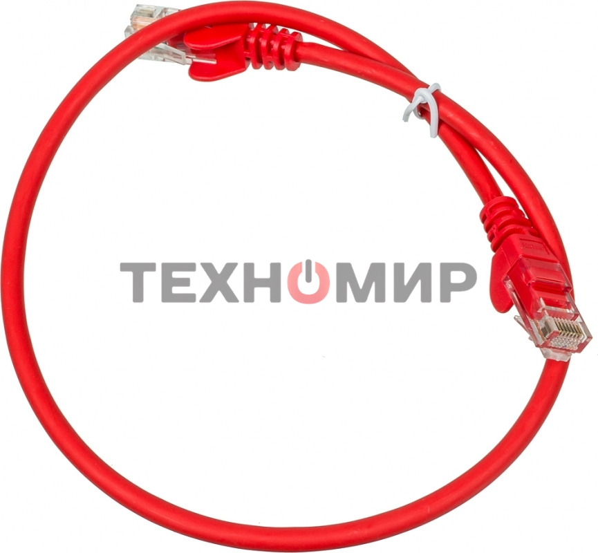 Патч-корд Lanmaster utp LAN-PC45/U5E-0.5-RD вилка RJ-45-вилка RJ-45 кат.5е 0.5м красный LSZH (уп.:1шт)