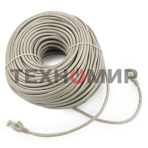 Патч-корд UTP Cablexpert cat.5e, 50м, литой, многожильный, серый