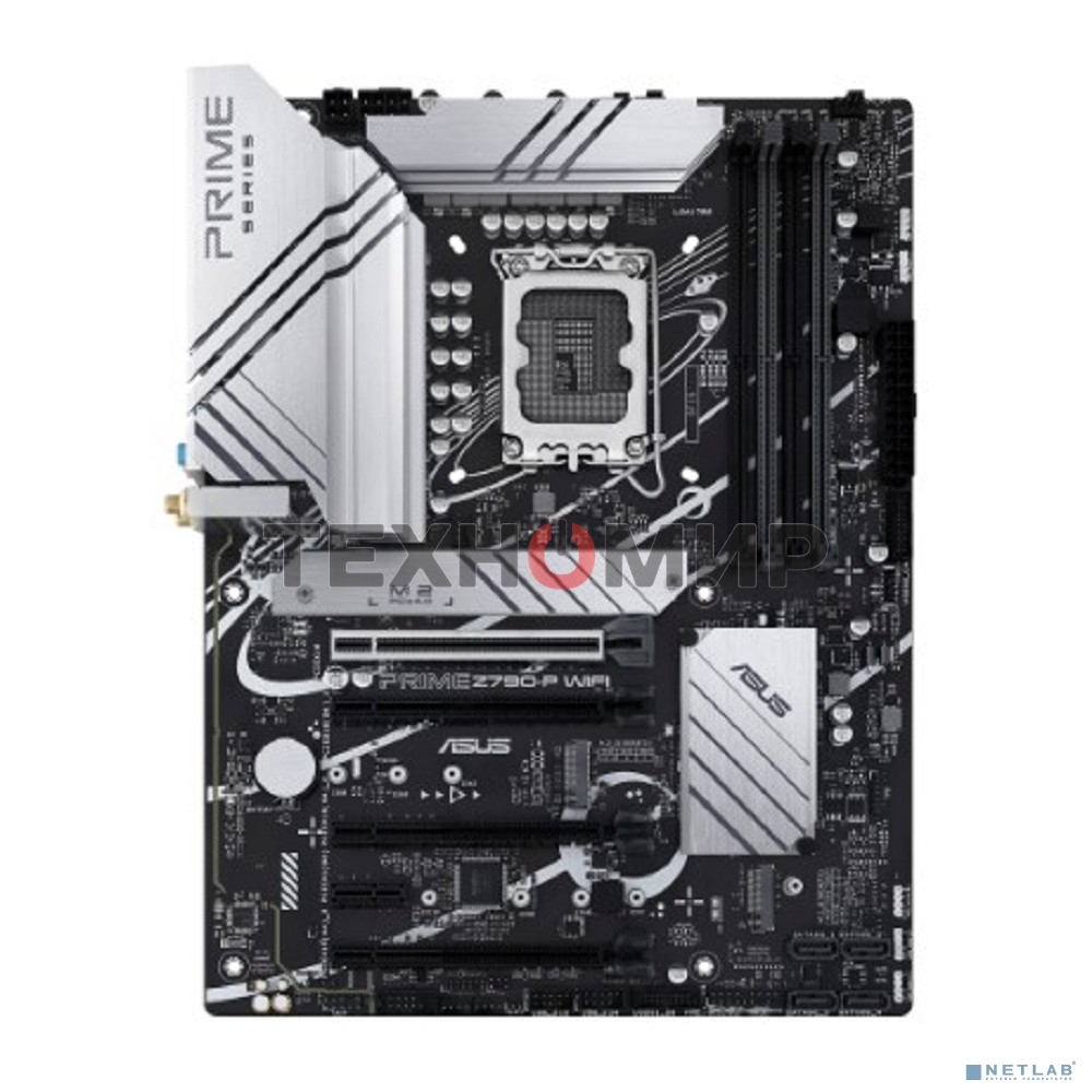Материнская плата ASUS PRIME Z790-P WIFI, LGA 1700, Intel Z790, 4xDDR5, 4xSATA, 3xM.2 PCIe 4.0 x4, 1xPCIe 5.0 x16, 3xPCIe x4, 1xPCIe x1, 1xHDMI, 1xDP, 1xUSB-C 3.2 Gen 2, 1xUSB 3.2 Gen 2, 2xUSB 3.2 Gen 1, 4xUSB 2.0, 1x 2.5Gb LAN, 3x3.5 мм, 7.1, ATX