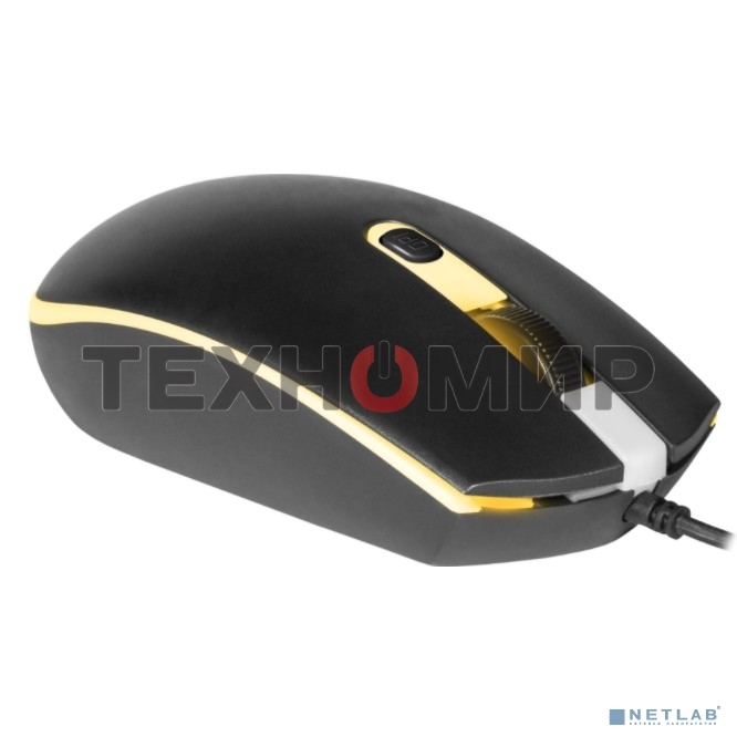 Мышь проводная Defender Dot MB-986 черный, 1600 dpi, USB, кнопки - 4