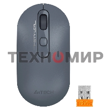 Мышь беспроводная A4Tech Fstyler FG20 пепельный/синий, 2000 dpi, радиоканал, USB, кнопки - 4