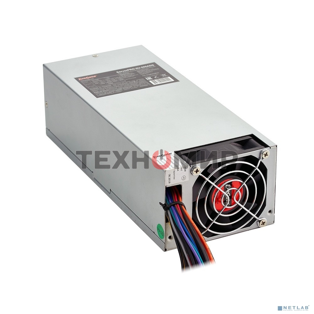 Блок питания серверный 800W Exegate (ServerPRO-2U-800ADS) APFC, унив. для 2U, 24pin, 2*8pin, 3xSATA, 5xIDE