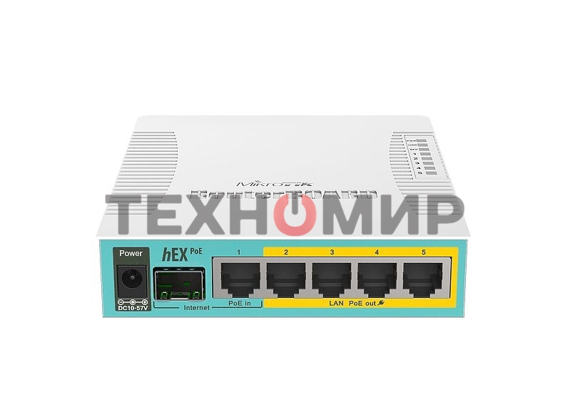 Маршрутизатор 10/100/1000M 5PORT HEX POE RB960PGS MIKROTIK