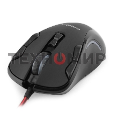 Мышь проводная Crown Gaming CMXG-804 черный, 2000 dpi, USB, кнопки - 9
