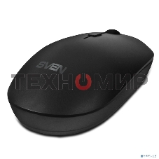 Мышь беспроводная SVEN RX-222W черный, 1800 dpi, радиоканал, Bluetooth, USB, кнопки - 4