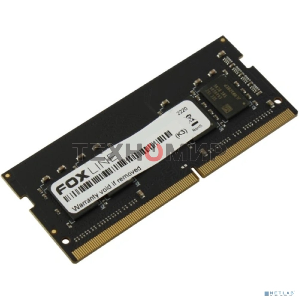 Оперативная память Foxline, DDR5, 8GB (1x8 GB), 4800 MHz, CL40, SO-DIMM