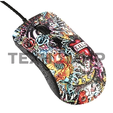 Мышь проводная Qumo Splash M40 черный, 3200 dpi, USB, кнопки - 6