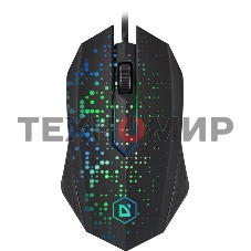 Мышь проводная Defender Event MB-754 черный, 1000 dpi, USB, кнопки - 3