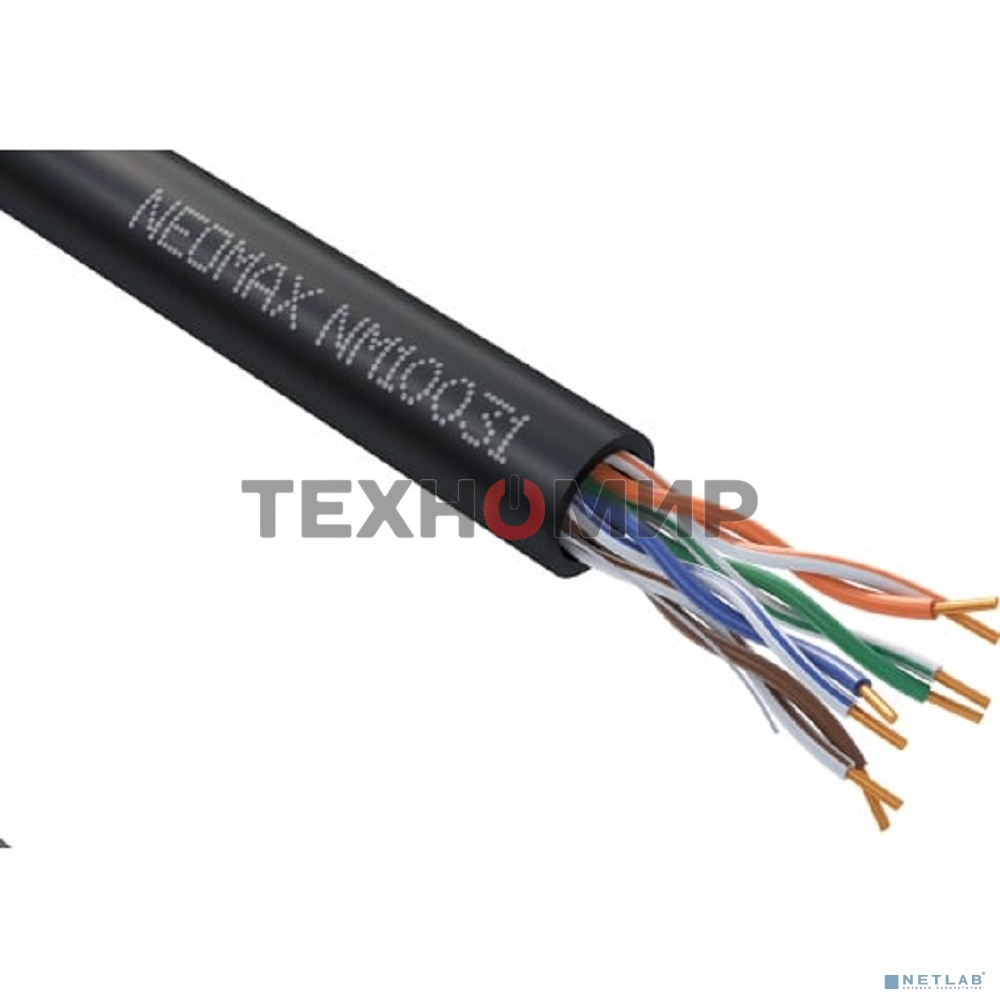 Кабель NEOMAX NM10031 Кабель UTP cat.5е 4 пары (305 м) 0.51 мм outdoor