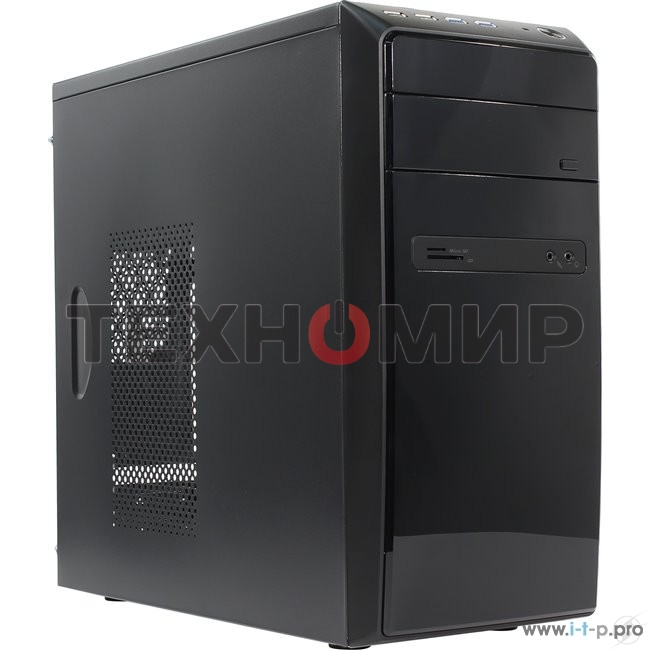 Компьютерный корпус InWin POWERMAN ES726BK USB 3.0 (Mini Tower, mATX, 450W PM-450ATX, USBx2, USB 3.0x2 + Audio, черный)