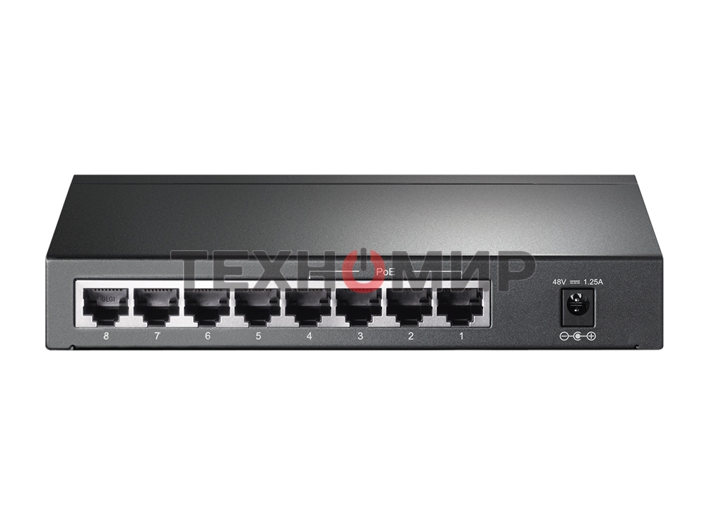 Коммутатор TP-Link SMB TL-SG1008P Коммутатор 8-port Gigabit Switch с 4 портами РоЕ