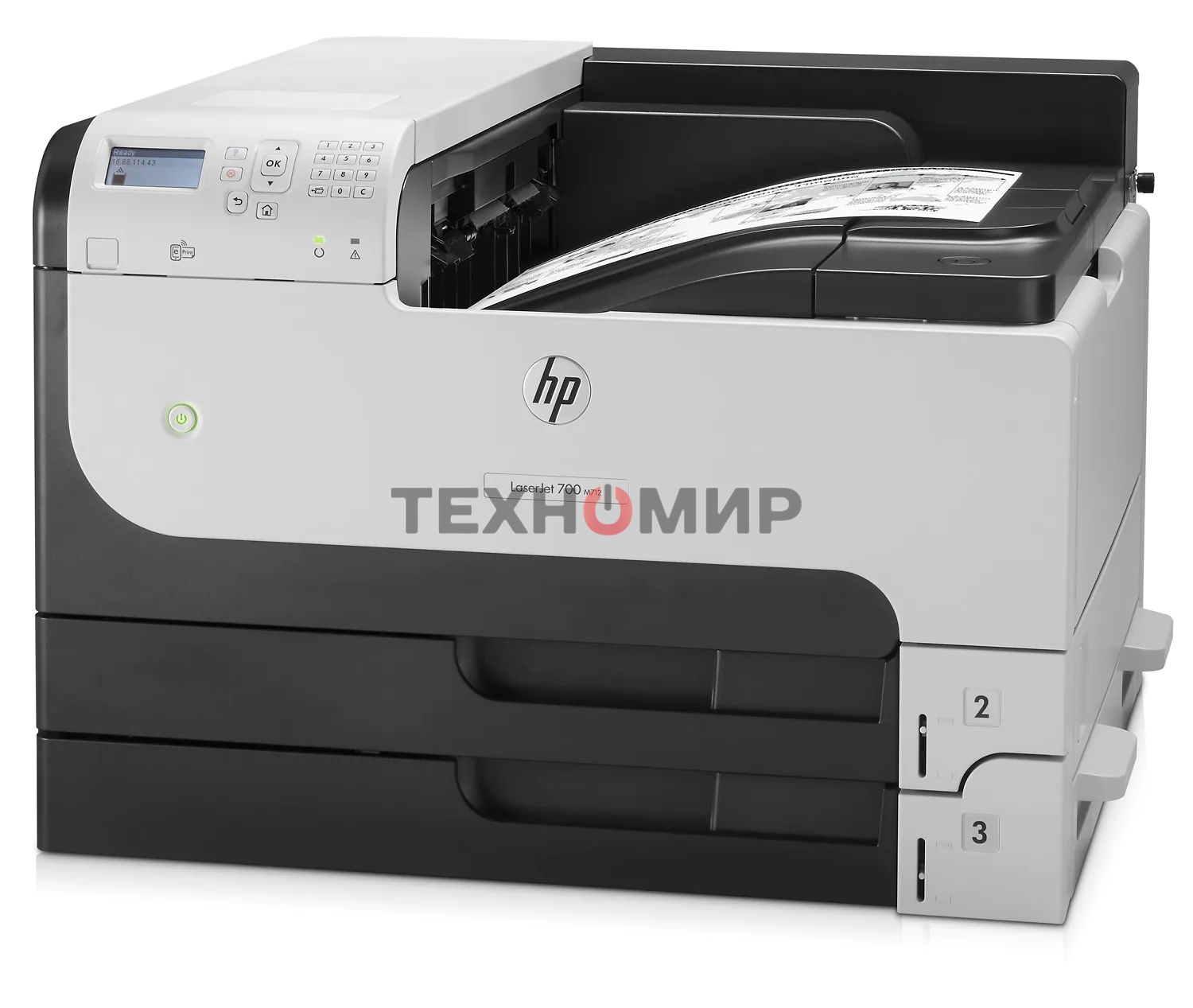 Принтер лазерный HP LaserJet Enterprise 700 M712dn (CF236A), A3, ч/б, печ. до 41 стр/мин. (А4) до 40 стр/мин. (А3), 1200 x 1200 dpi, USB, RJ-45, Air Print