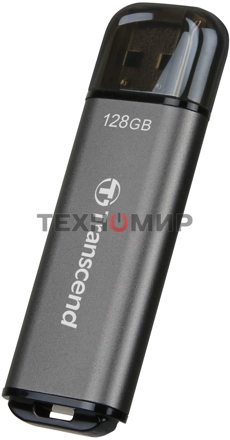 Флешка USB Transcend Jetflash 920 (TS128GJF920), 128Gb, USB 3.1, R/W 420/400, темно/серый
