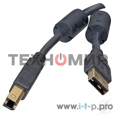 Кабель Defender USB04-06 PRO Кабель USB 2.0 для соед. 1.8м AM/BM, зол.конт, 2фер.фил.