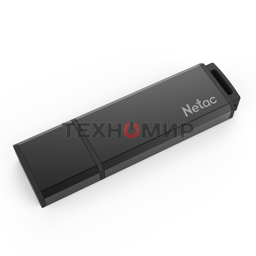 Флешка USB Netac U351 (NT03U351N-032G-20BK), 32Gb, USB 2.0, R/W 25/10, черный