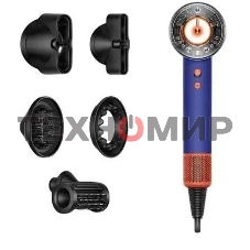 Фен Dyson Supersonic HD16 синий/топаз, 1600 Вт, компактный, ионизация