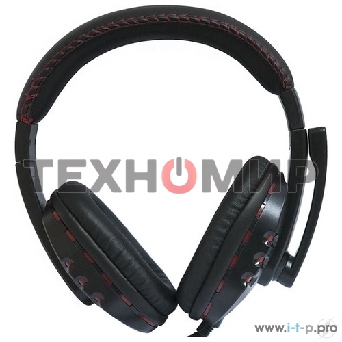 Гарнитура проводная Nakatomi HS-T50MV черный (c рег. громкости)