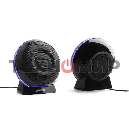Акустическая система 2.0 Гарнизон GSP-150, черный, 6 Вт, FTB-динамики, материал- пластик, USB - питание