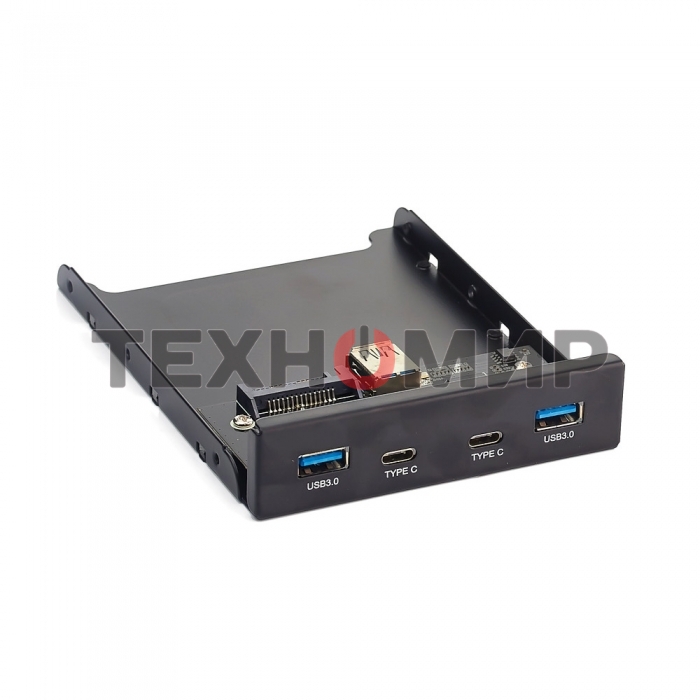 Планка USB на переднюю панель ExeGate U3H-619, 3,5