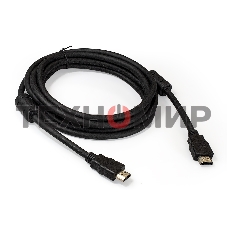 Кабель HDMI Exegate EX287724RUS EX-CC-HDMI2-3.0F (19M/19M, v2.0, 3м, 4K UHD, Ethernet, ферритовые кольца, позолоченные контакты)