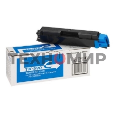 Картридж лазерный Kyocera TK-590C (1T02KVCNL0) голубой для FS-C2026MFP/C2126MFP/C2526MFP/C2626MFP/C5250DN, P6026CDN/P6526CDN 5000 стр.